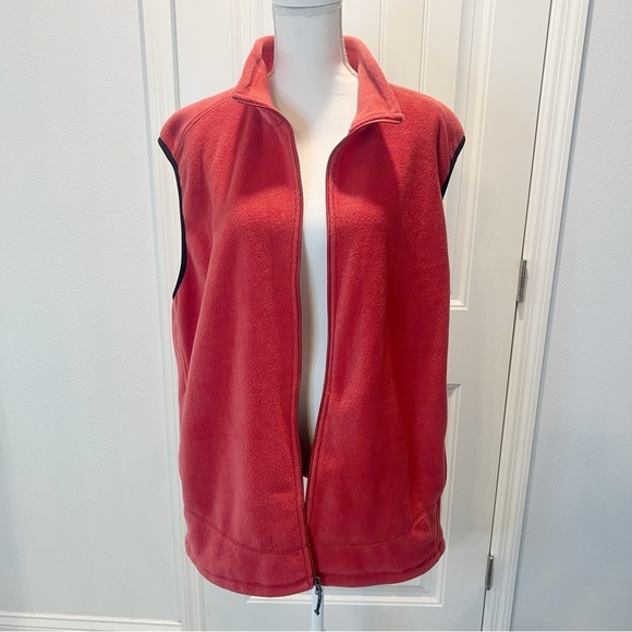 Reel Legends Fleece Vest Men's XXL Maroon Camping Hiking Walking Sweater - Picture 2 of 13